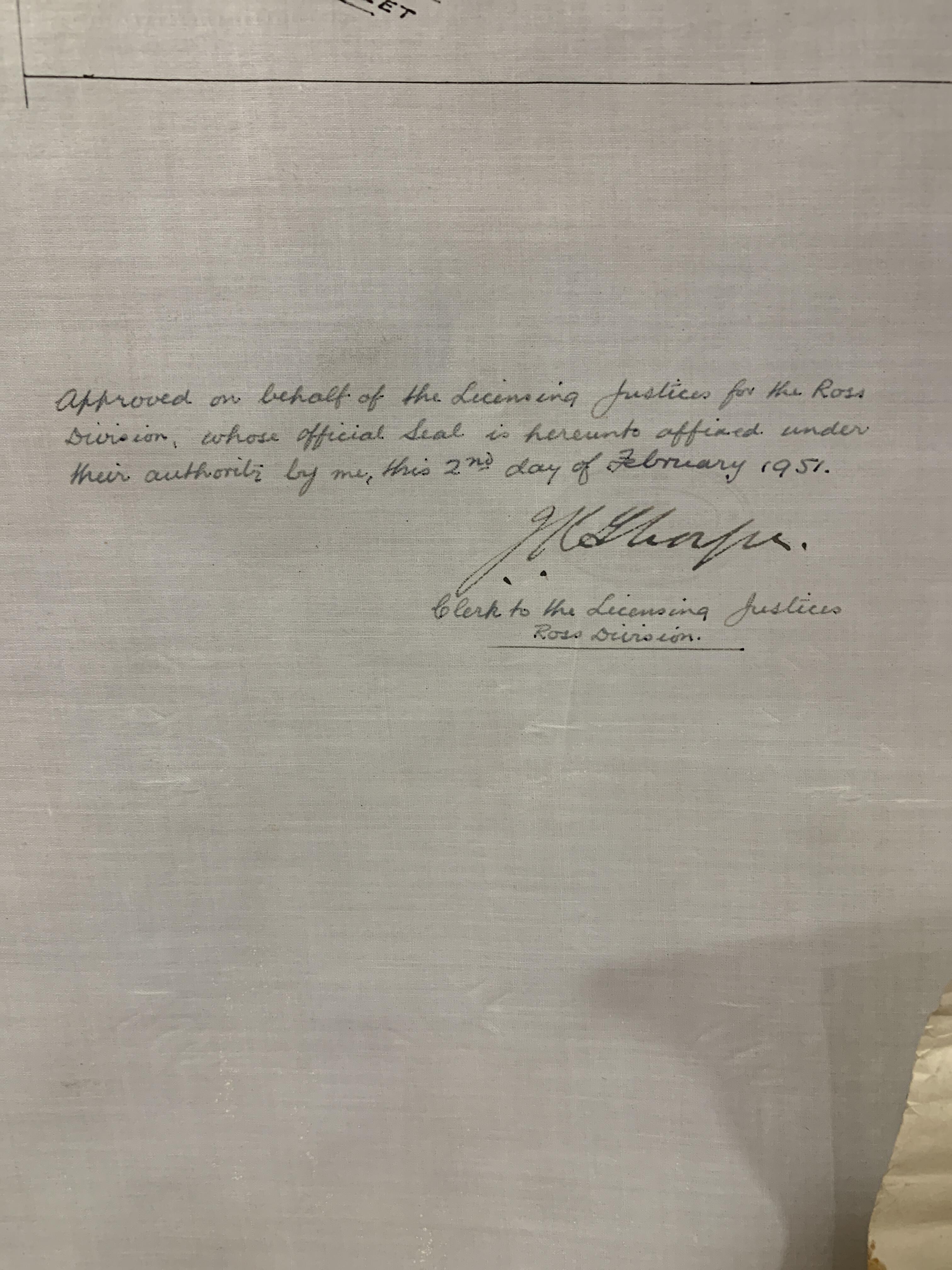 Original 1951 Blueprints for The Chase Hotel