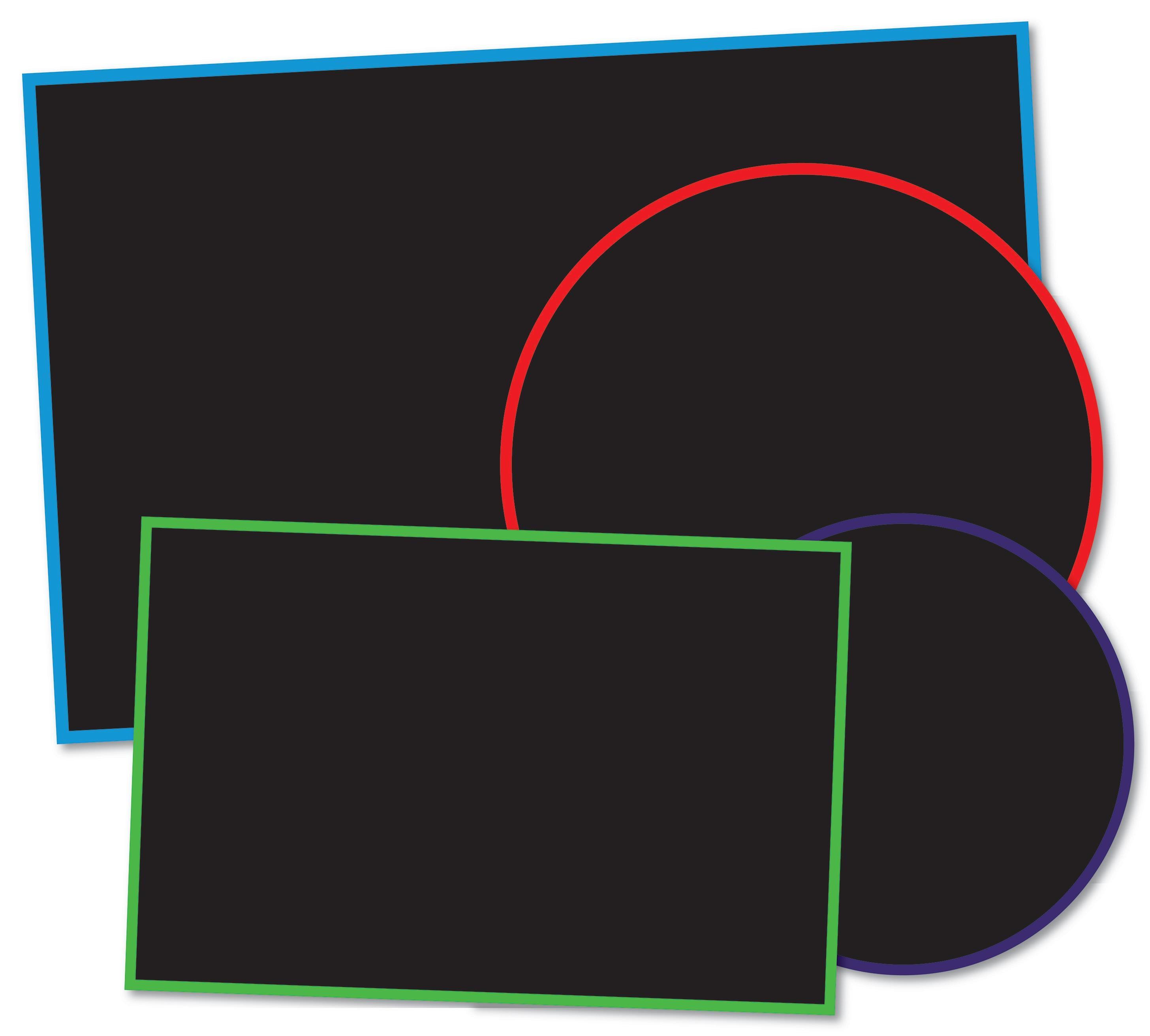 Simple Coloured Chalkboards