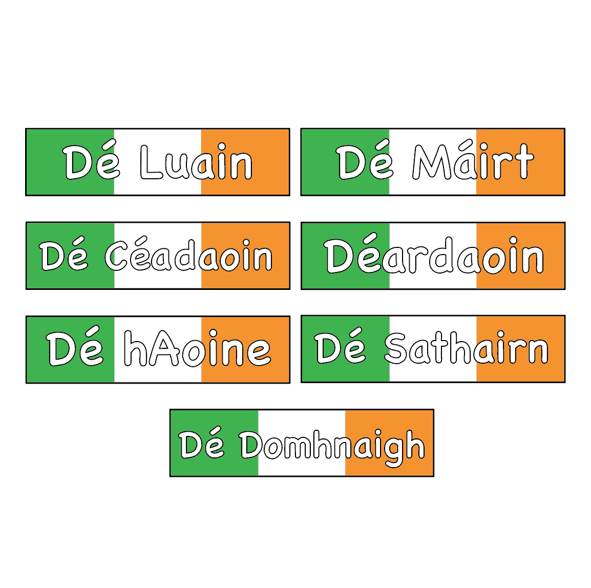 Days Of The Week In Irish