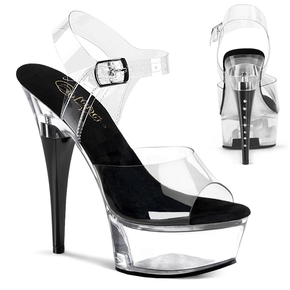 Dancer Platform Sandal clear/black