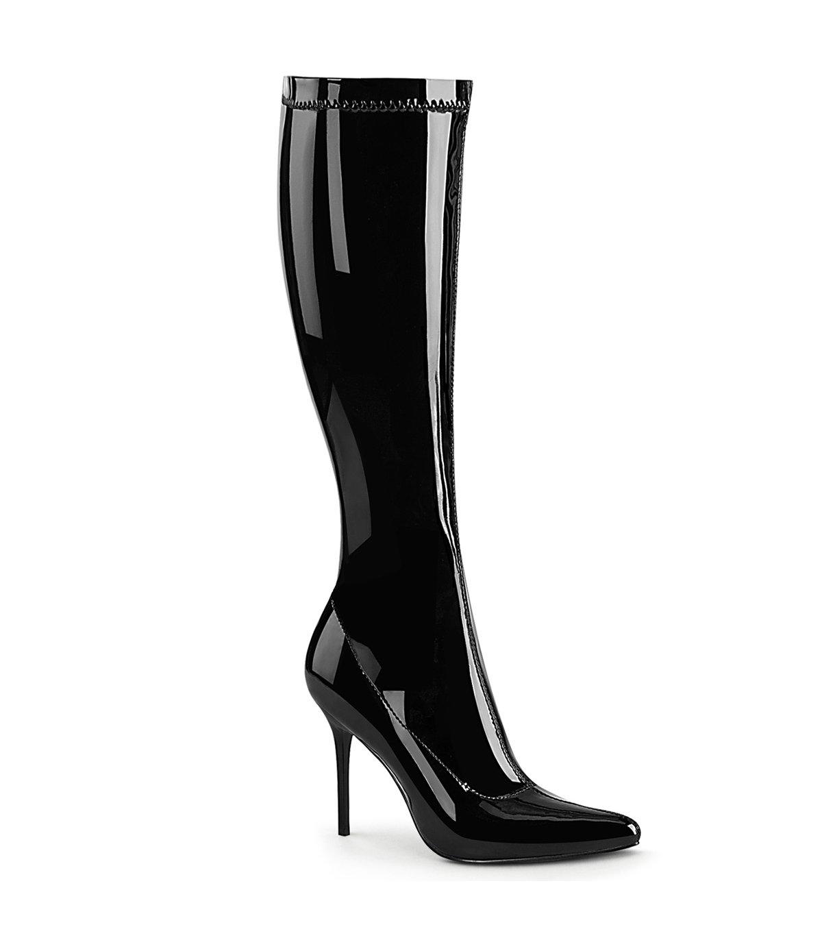 Classique Black Patent Knee Boots