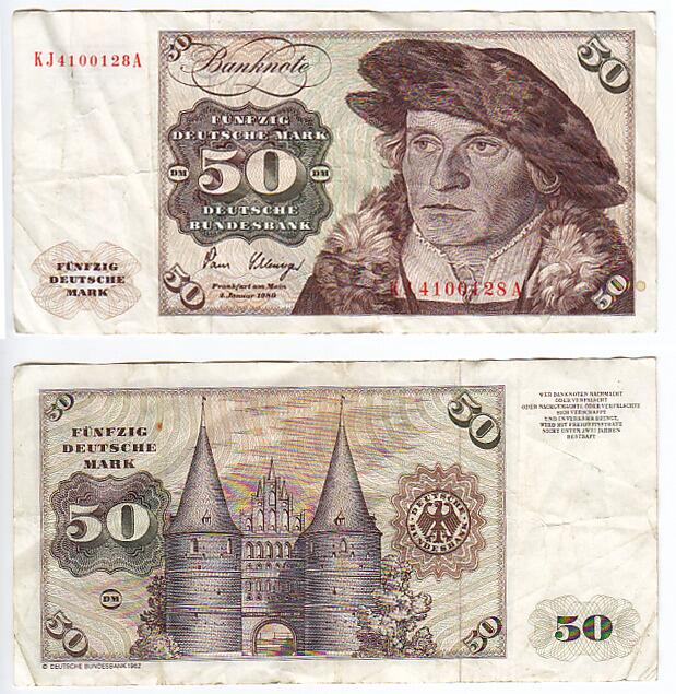 Germany Banknote 50 Deutsche Mark