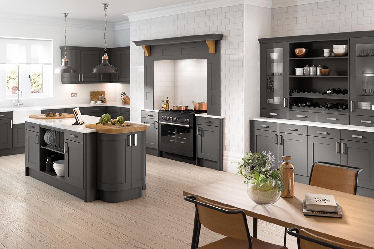 Oxford Shaker Anthracite Shaker Style Kitchen Cabinet Doors