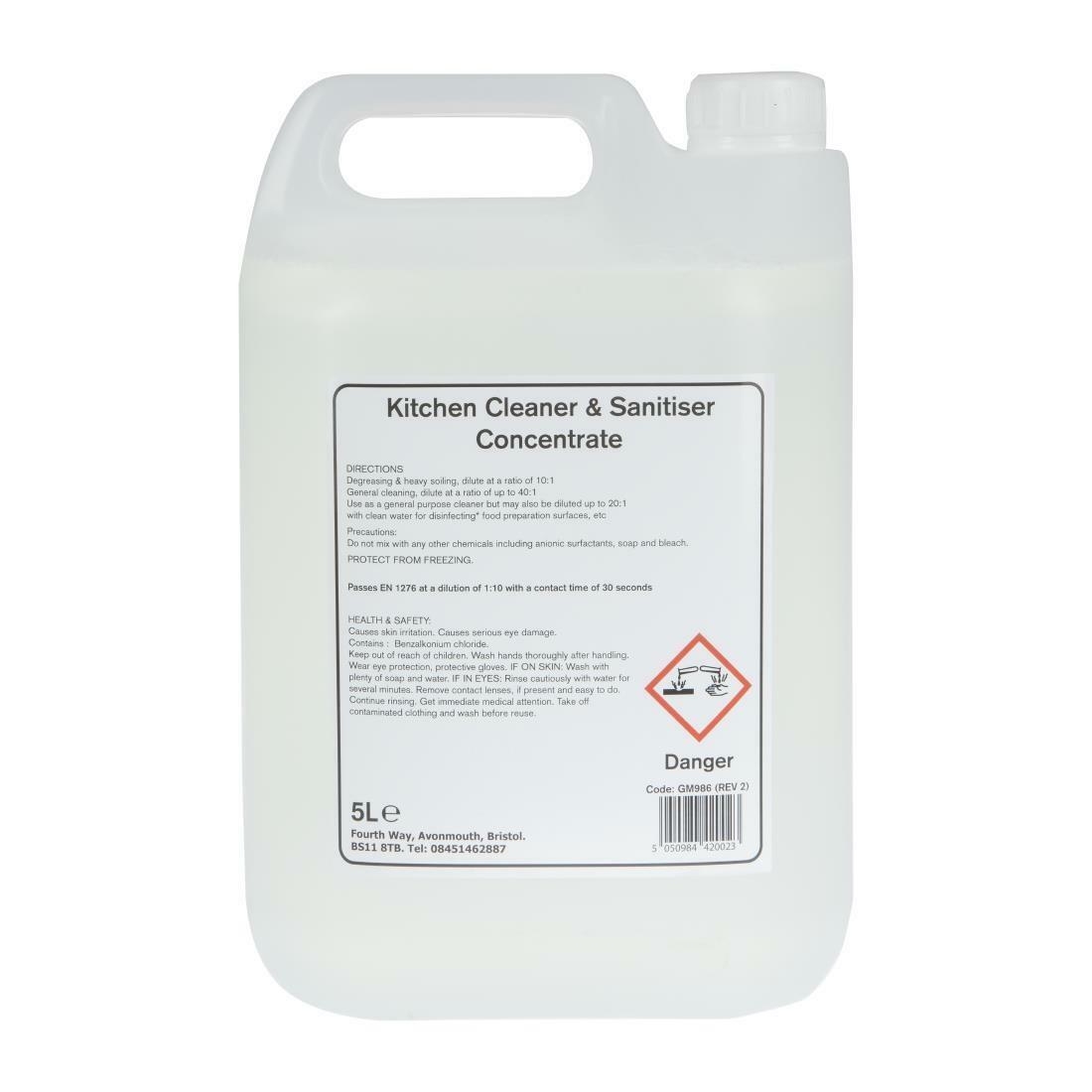 Gm Jantex Pro Kitchen Cleaner And Sanitiser Concentrate Ltr Gm