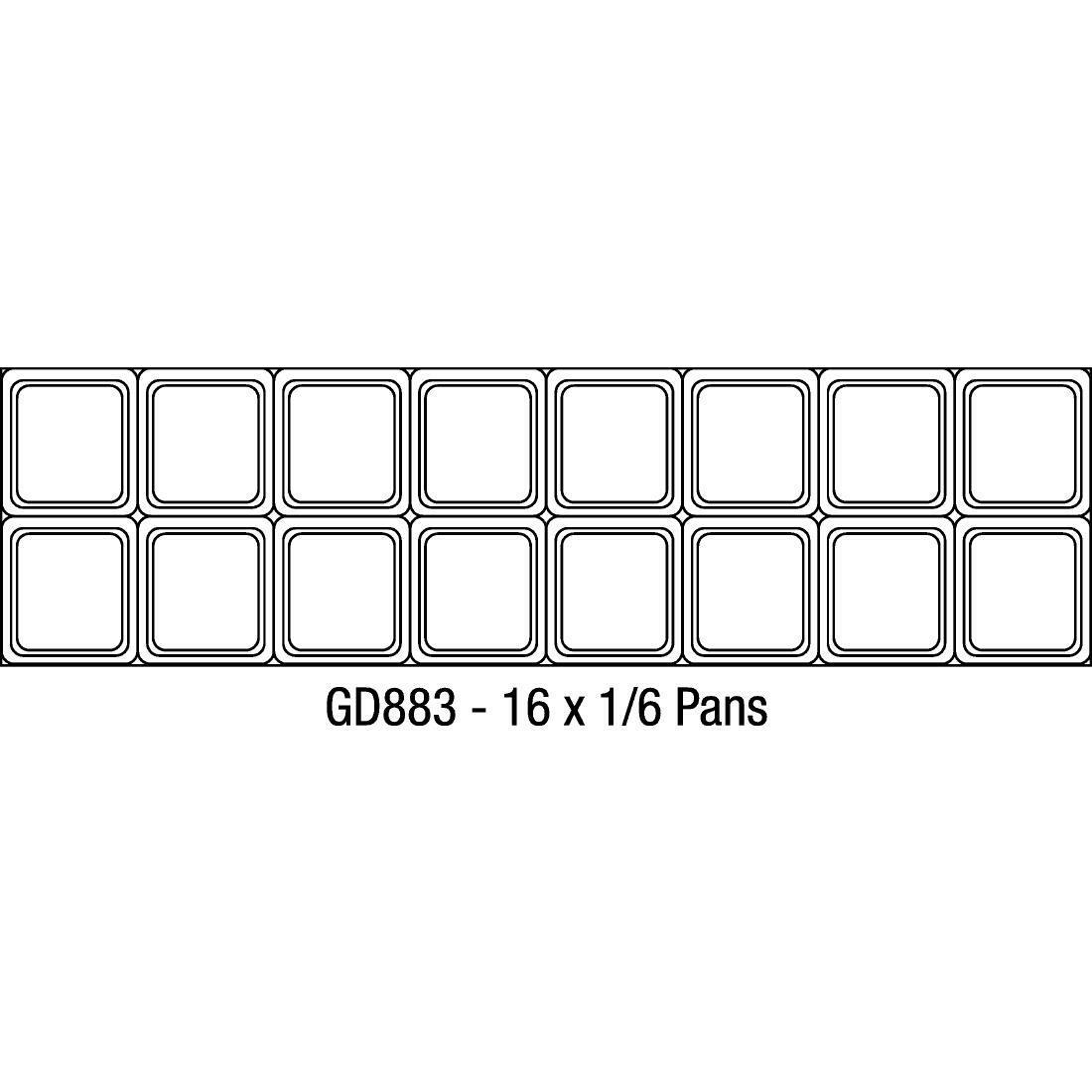 Gd G Tssu Polar U Series Double Door Prep Counter Fridge