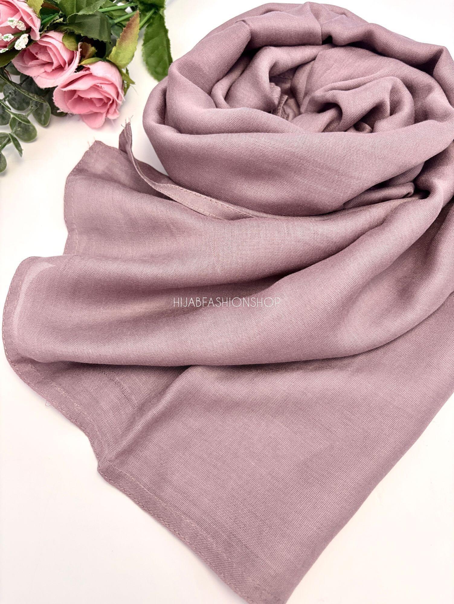 mauve premium 100% modal double stitched hijab