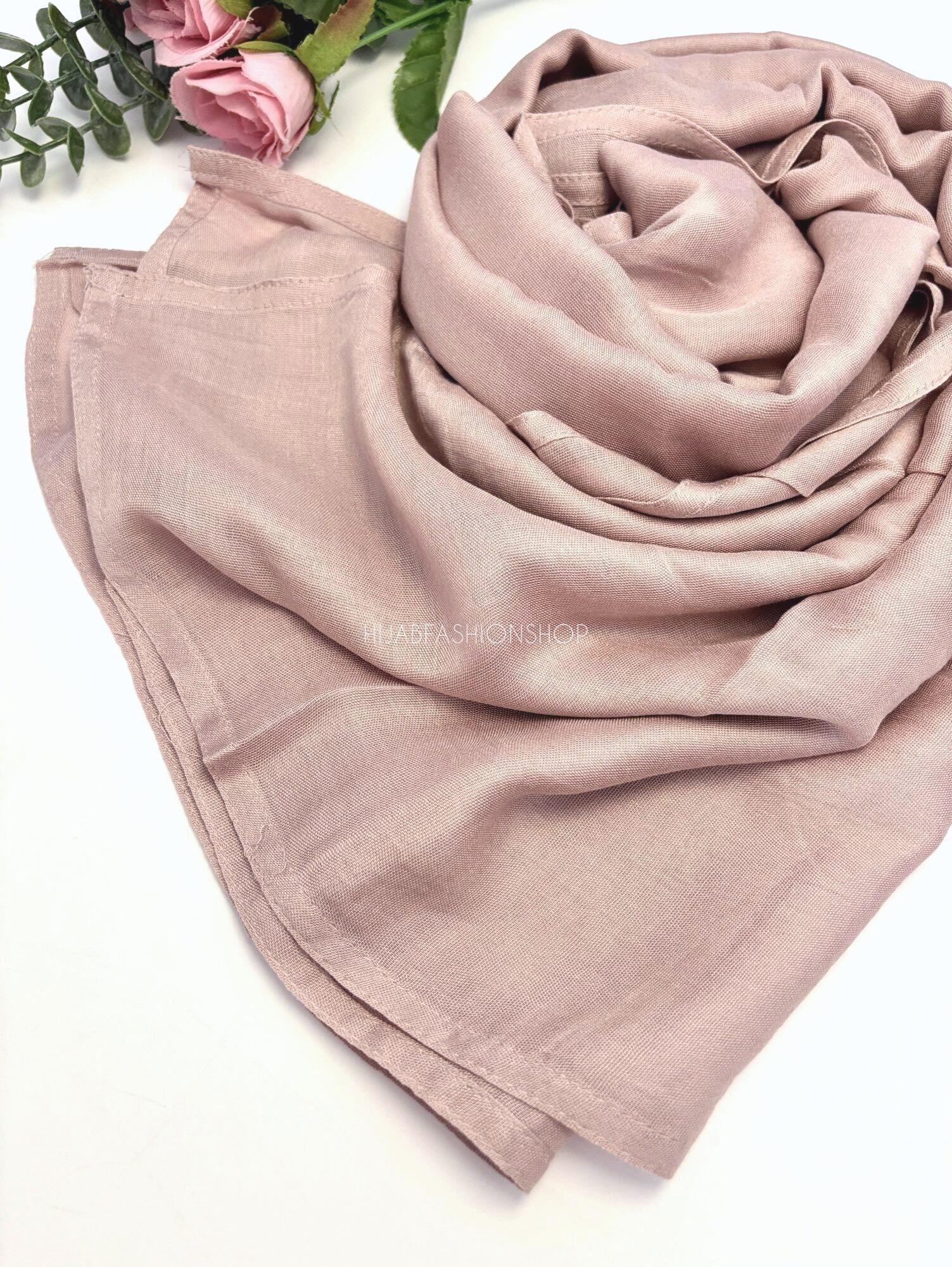 latte premium 100% modal double stitched hijab