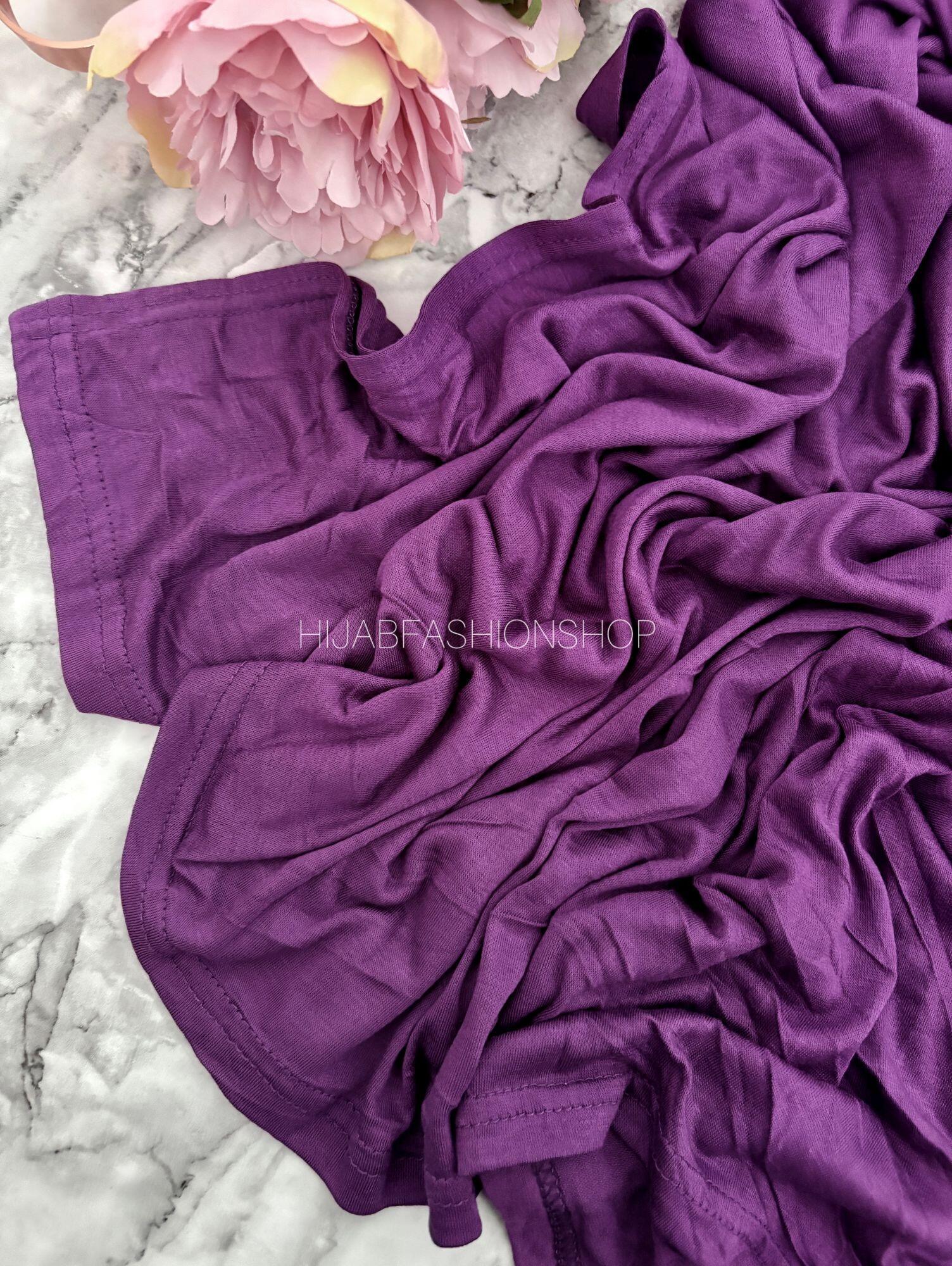 purple premium lightweight jersey hijab