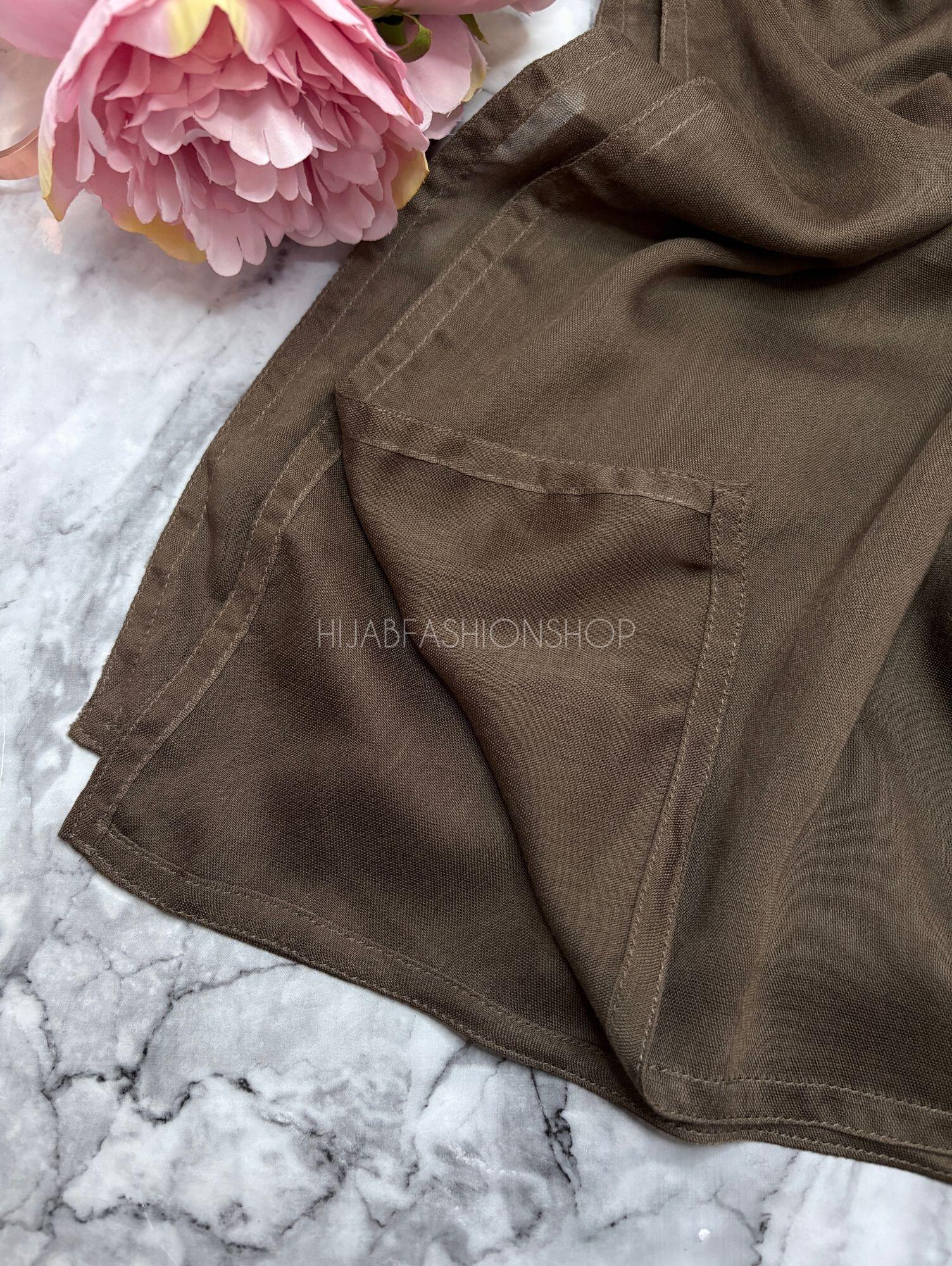 double stitch coffee modal hijab