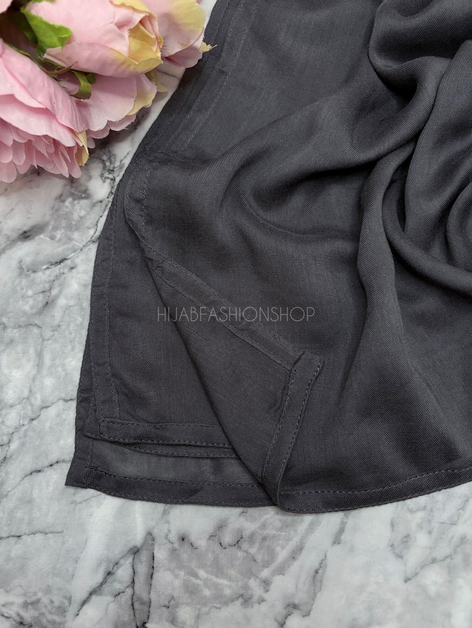 charcoal modal hijab