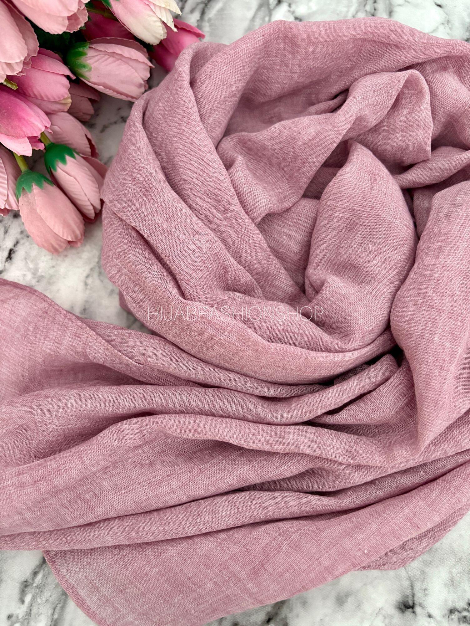 pink cotton hijab