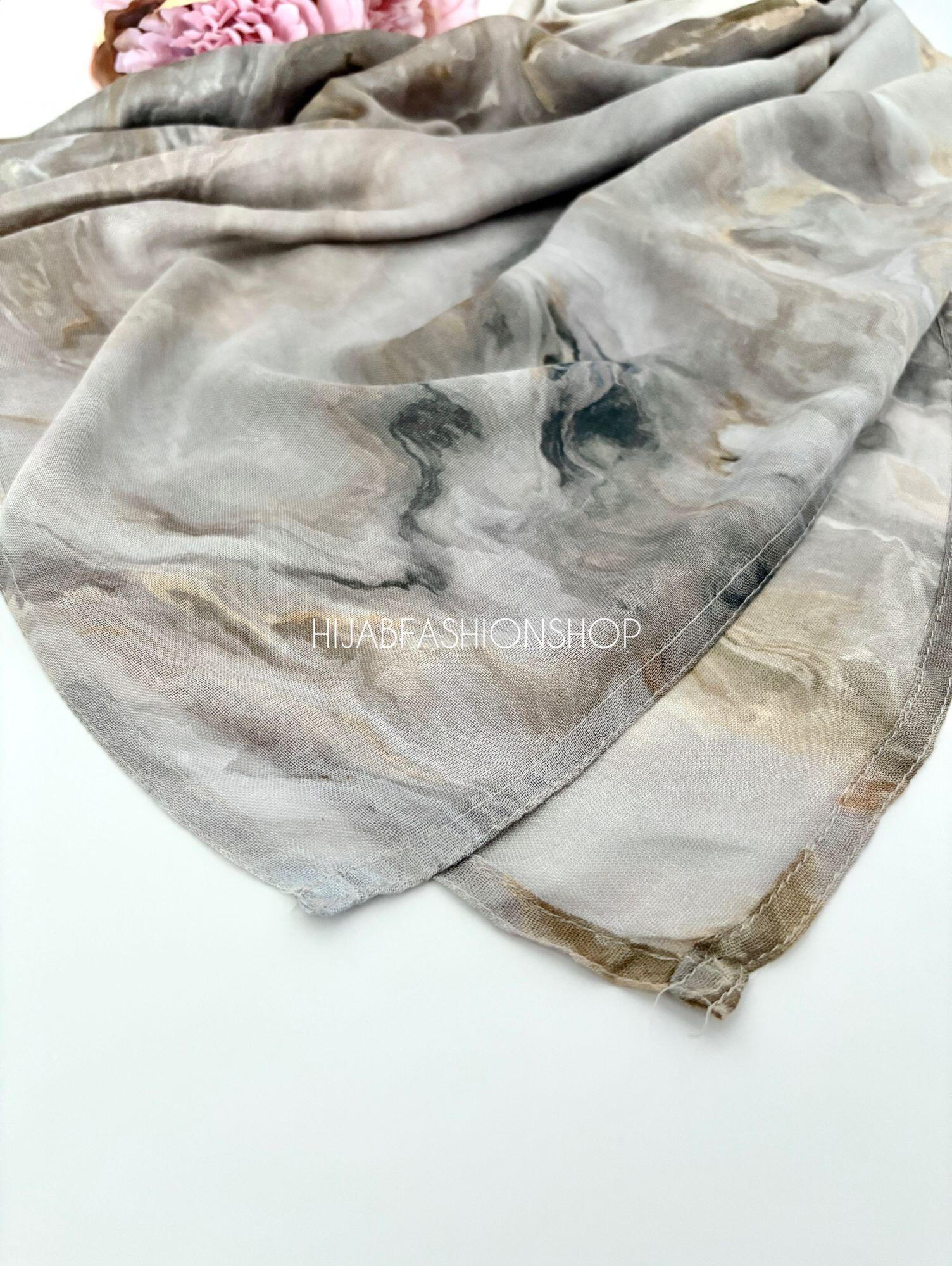 taupe marble modal hijab