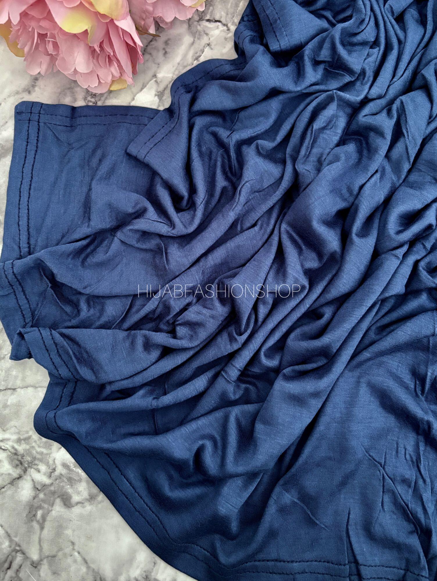 Navy premium lightweight jersey hijab