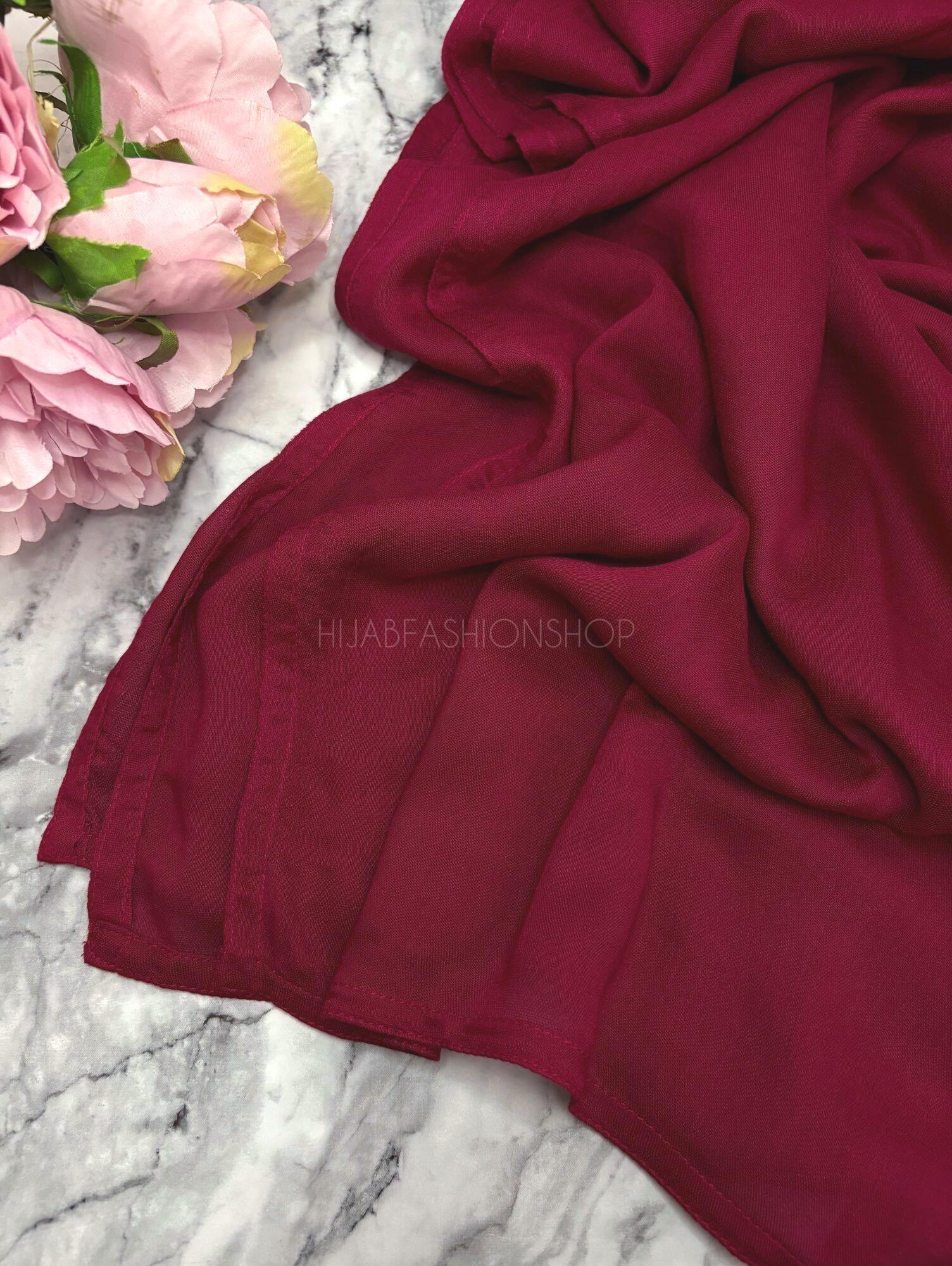 maroon modal hijab
