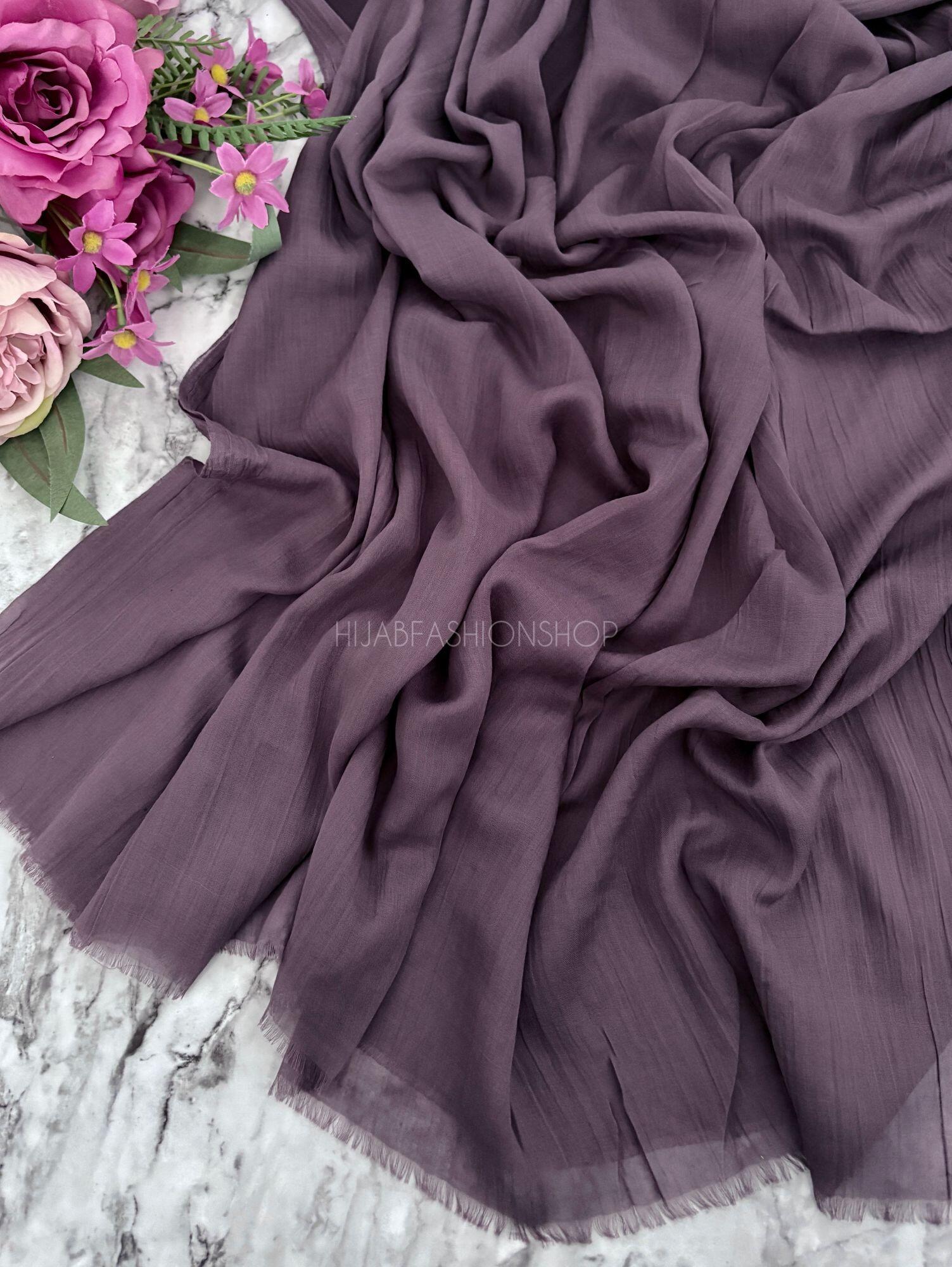 dusky lavender premium cotton hijab