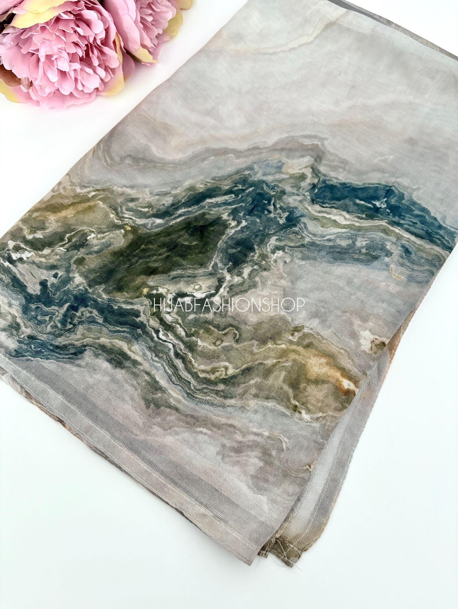 taupe marble modal hijab