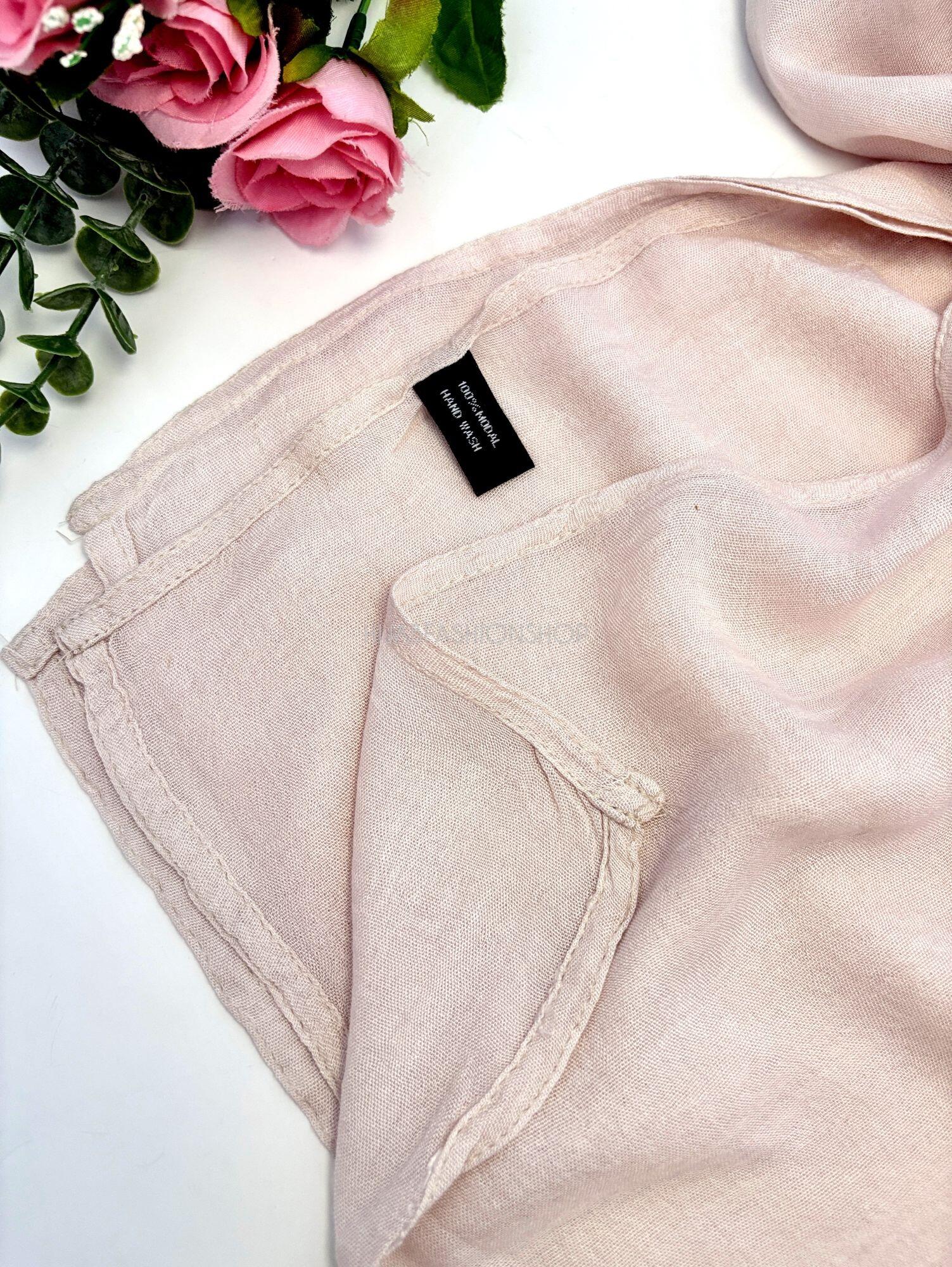 oatmeal premium 100% modal double stitched hijab stitching
