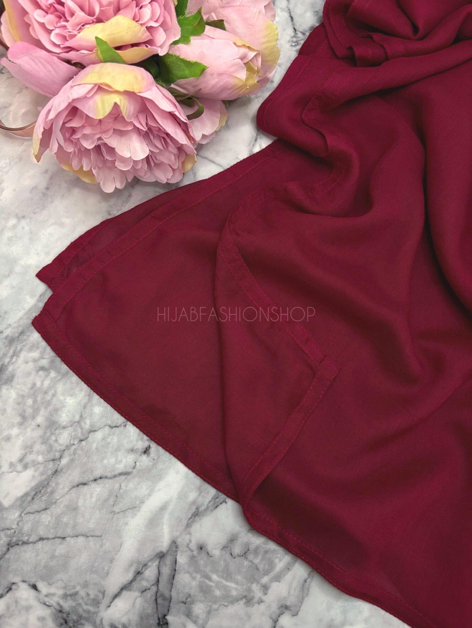maroon modal hijab