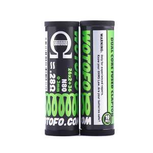 Wotofo Dual Core Fused Clapton N80 0.28ohm Prebuilt Coils Pack of 10