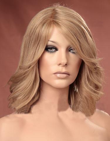 Ladies Ash Blonde Layered Style with Side Bangs Wig - Forever Young