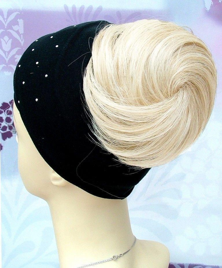 Platinum Blonde Messy Scrunchie Hair Bun | Forever Young