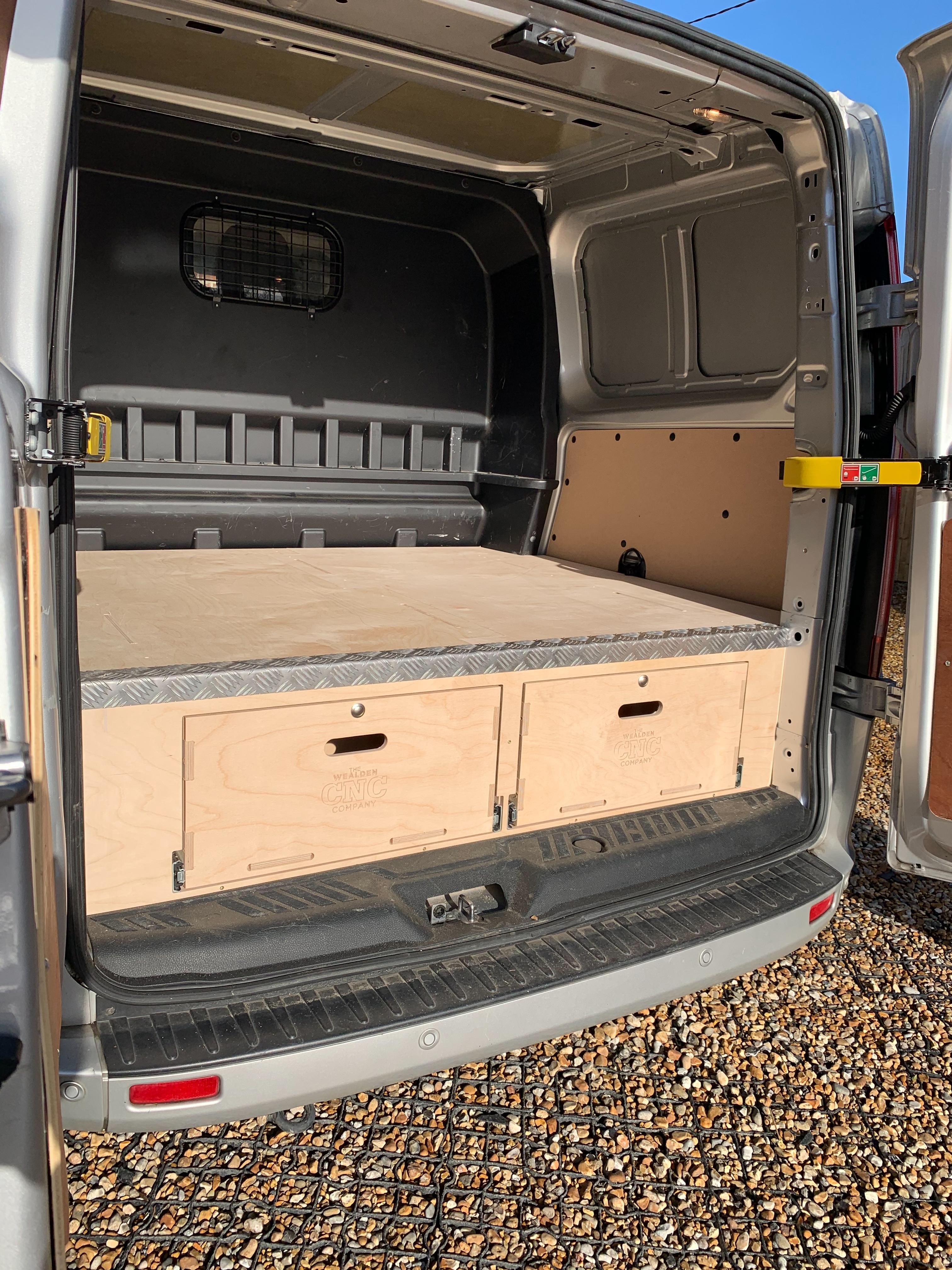 transit custom crew cab racking
