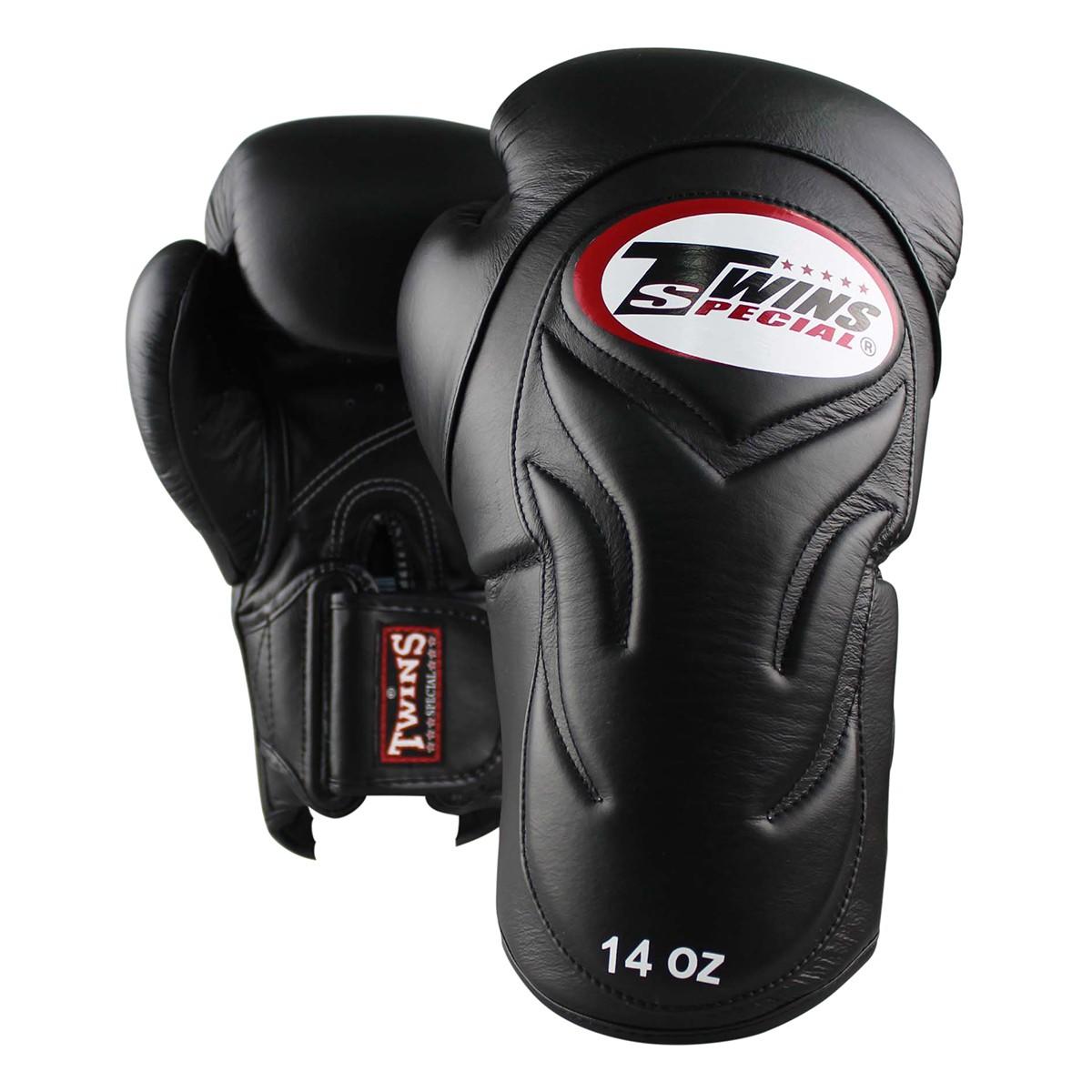 Twins Deluxe Black Boxing Gloves