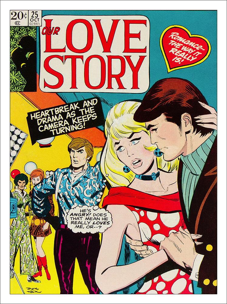 Love Story Romance Comic Book Cover Art Print £7 99 Framed Print £22 99 T Shirt £12 99