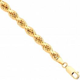 9ct Yellow Gold 6mm Semi Solid Diamond 