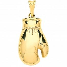 9ct Yellow Gold Boxing Glove Pendants