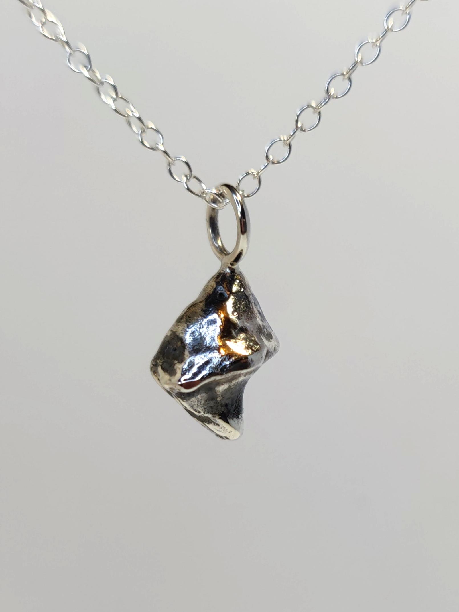 Sterling Silver Whelk Shell Pendant