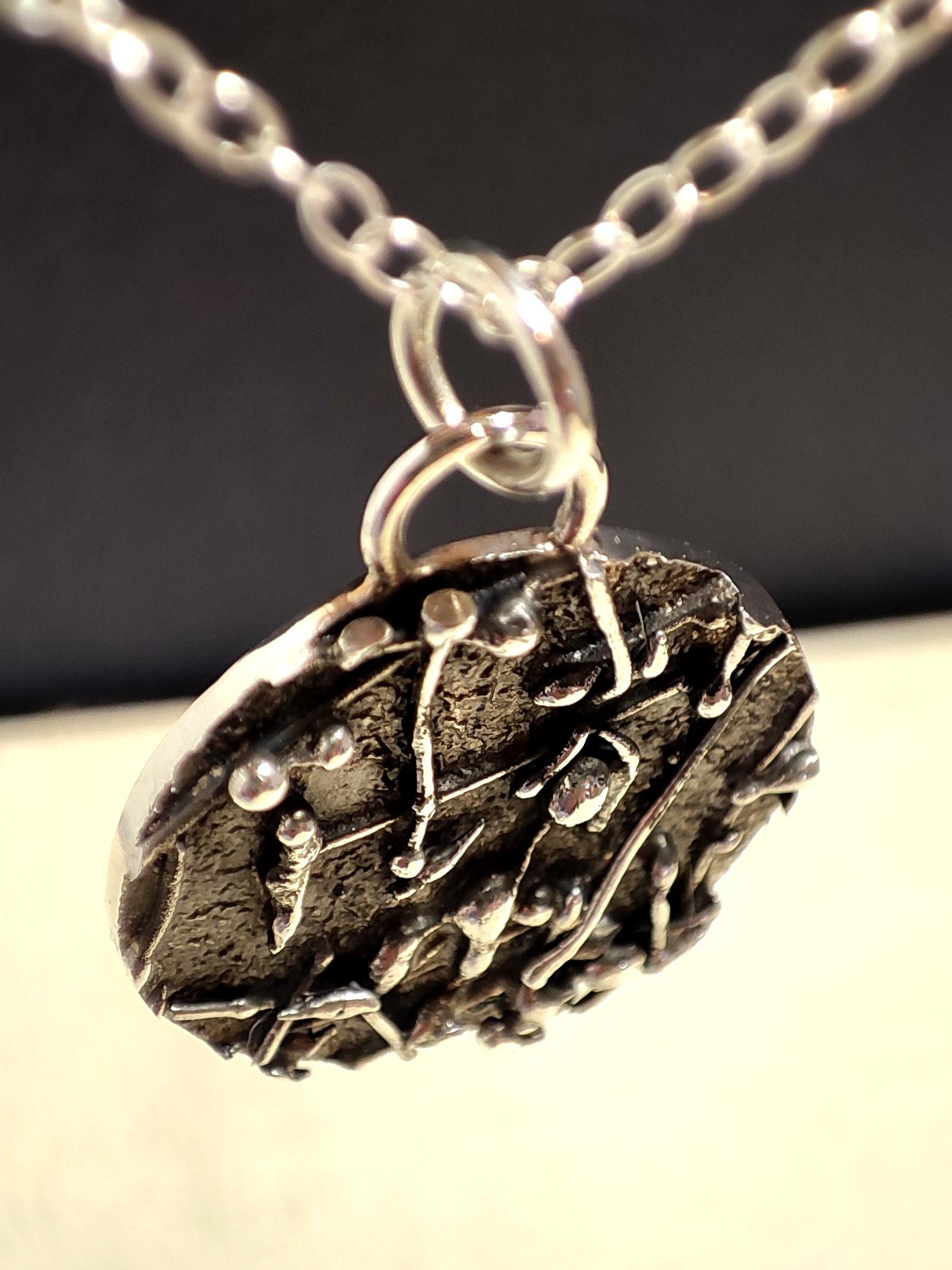 Sterling Silver Forest Floor Pendant