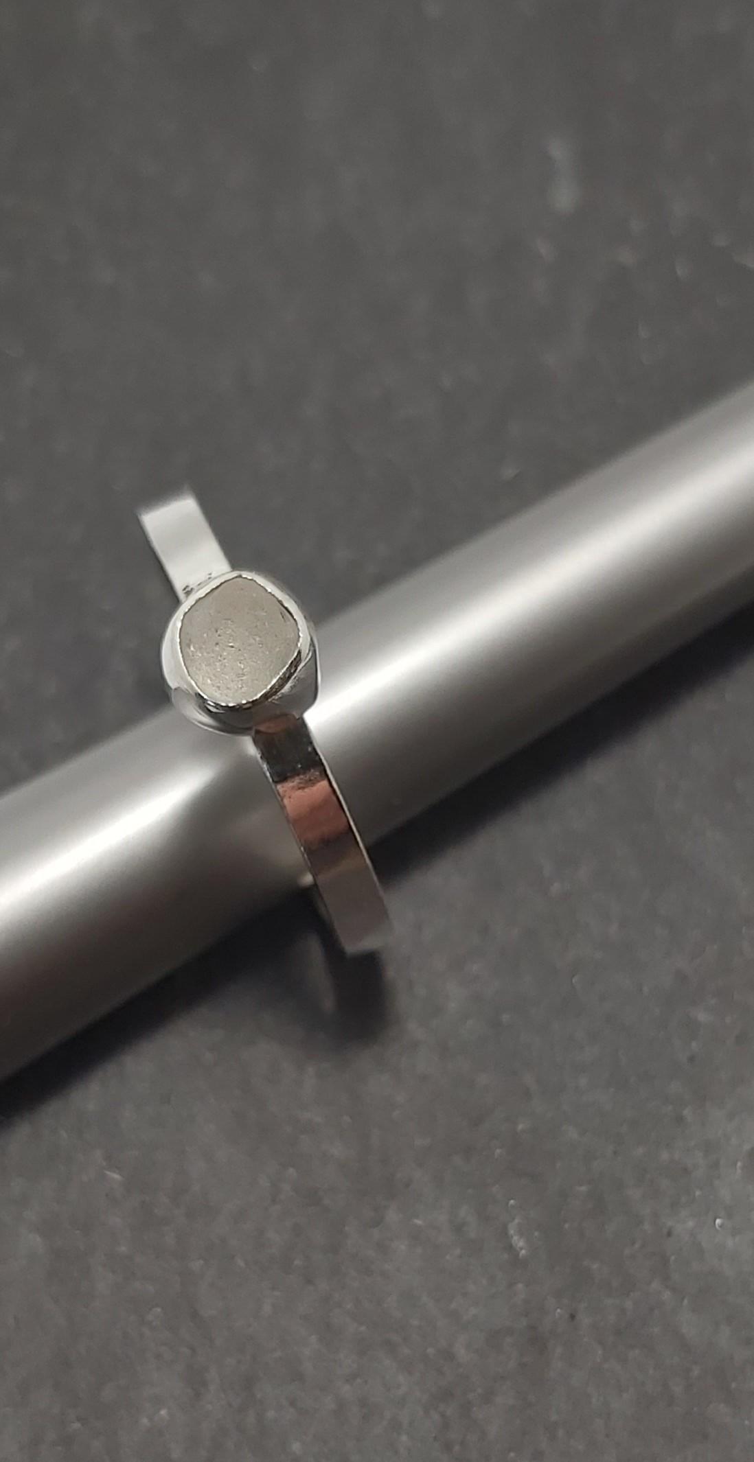 Sterling Silver Sea Glass Stacker Ring