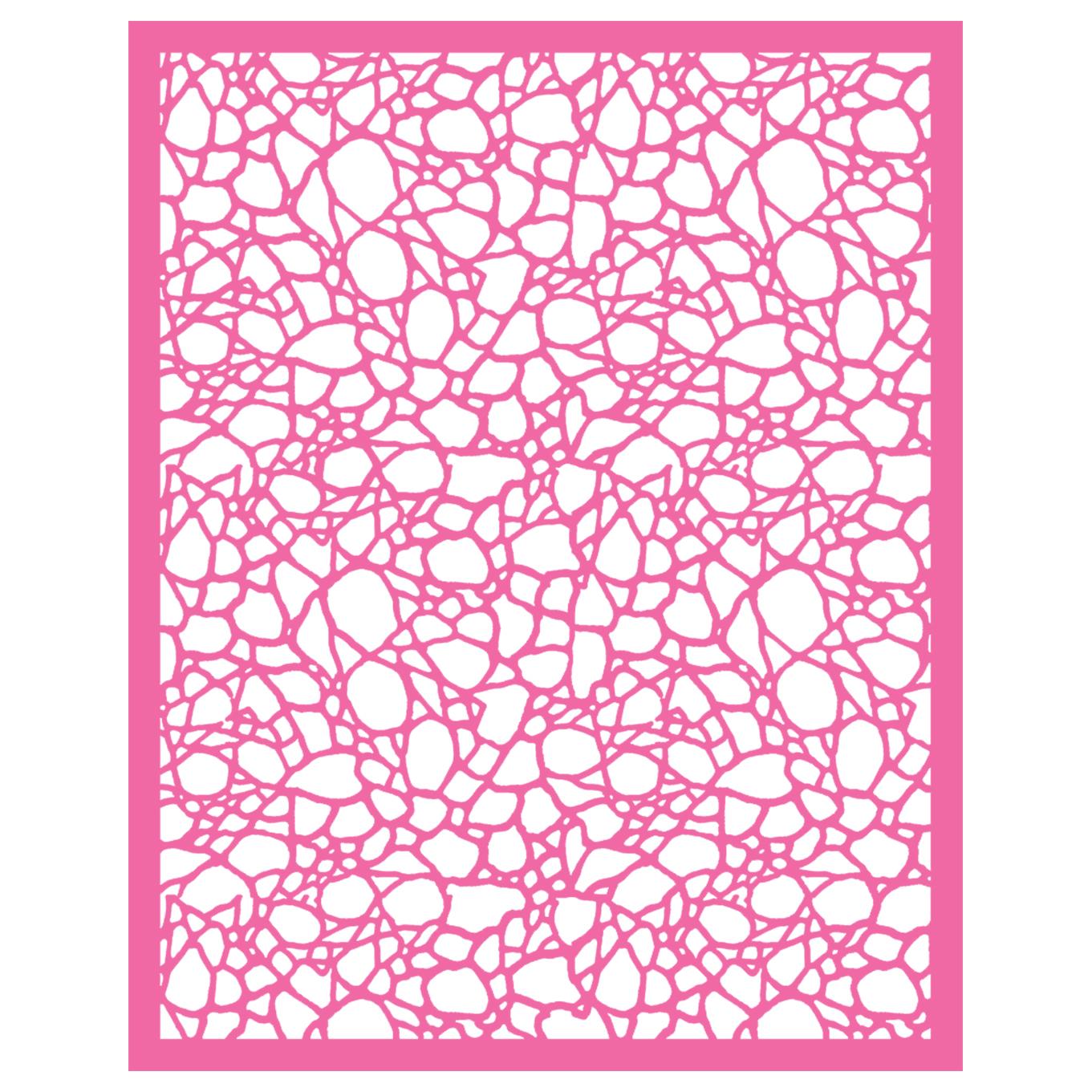 Embossing Stencil Leather Effect