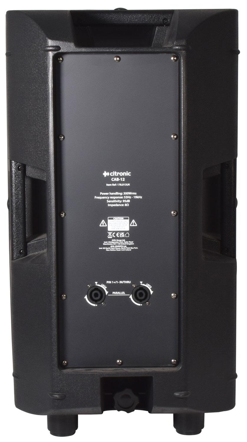 Citronic CAB-12 Passive Speaker Cab rear