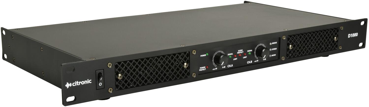 Citronic D1000 Class-D Amplifier angle