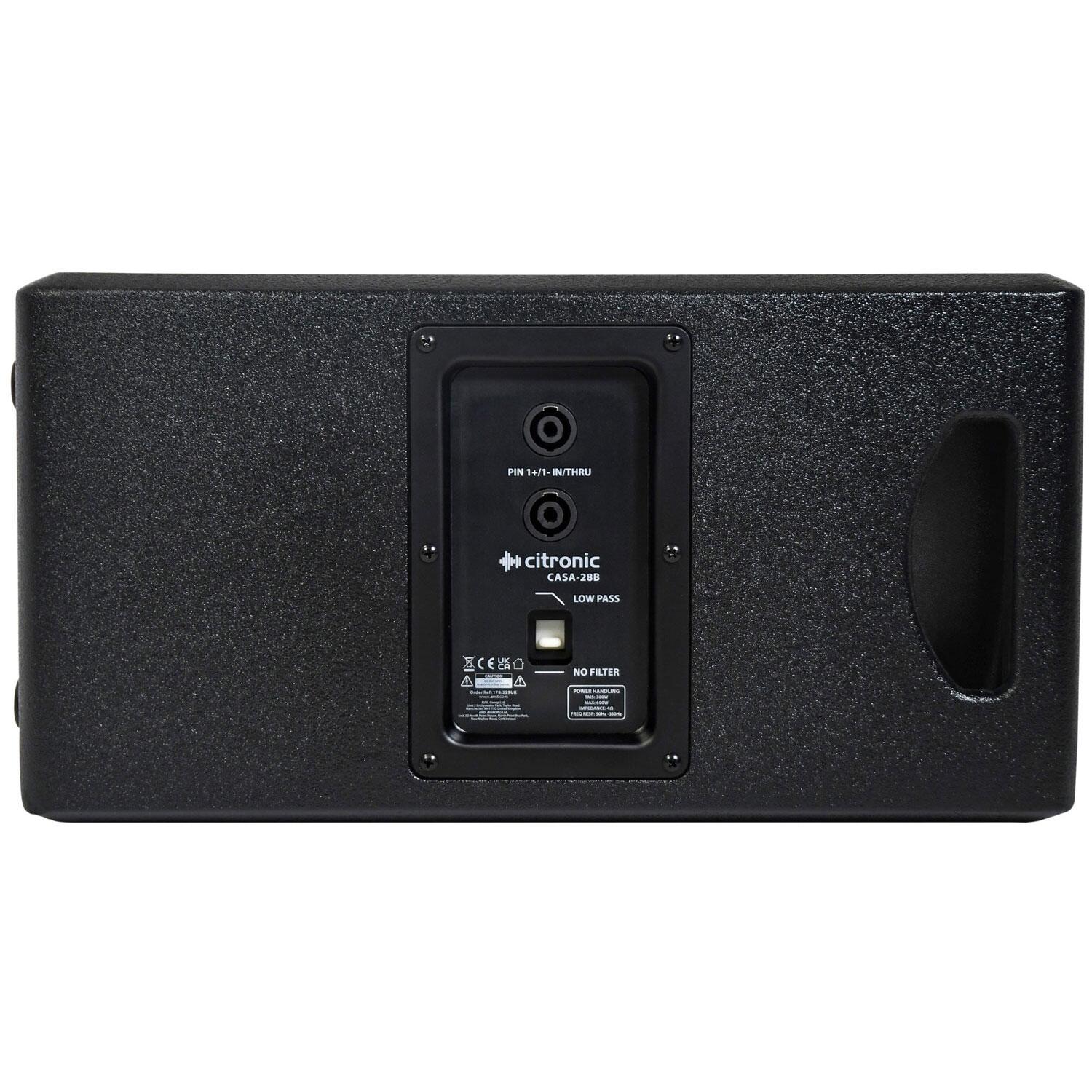 Citronic CASA-28B Passive Sub Cabinet rear