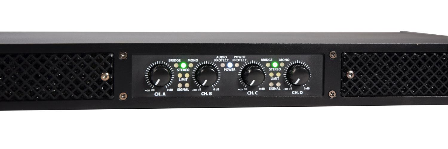 Citronic D4350 Quad Amplifier volume controls