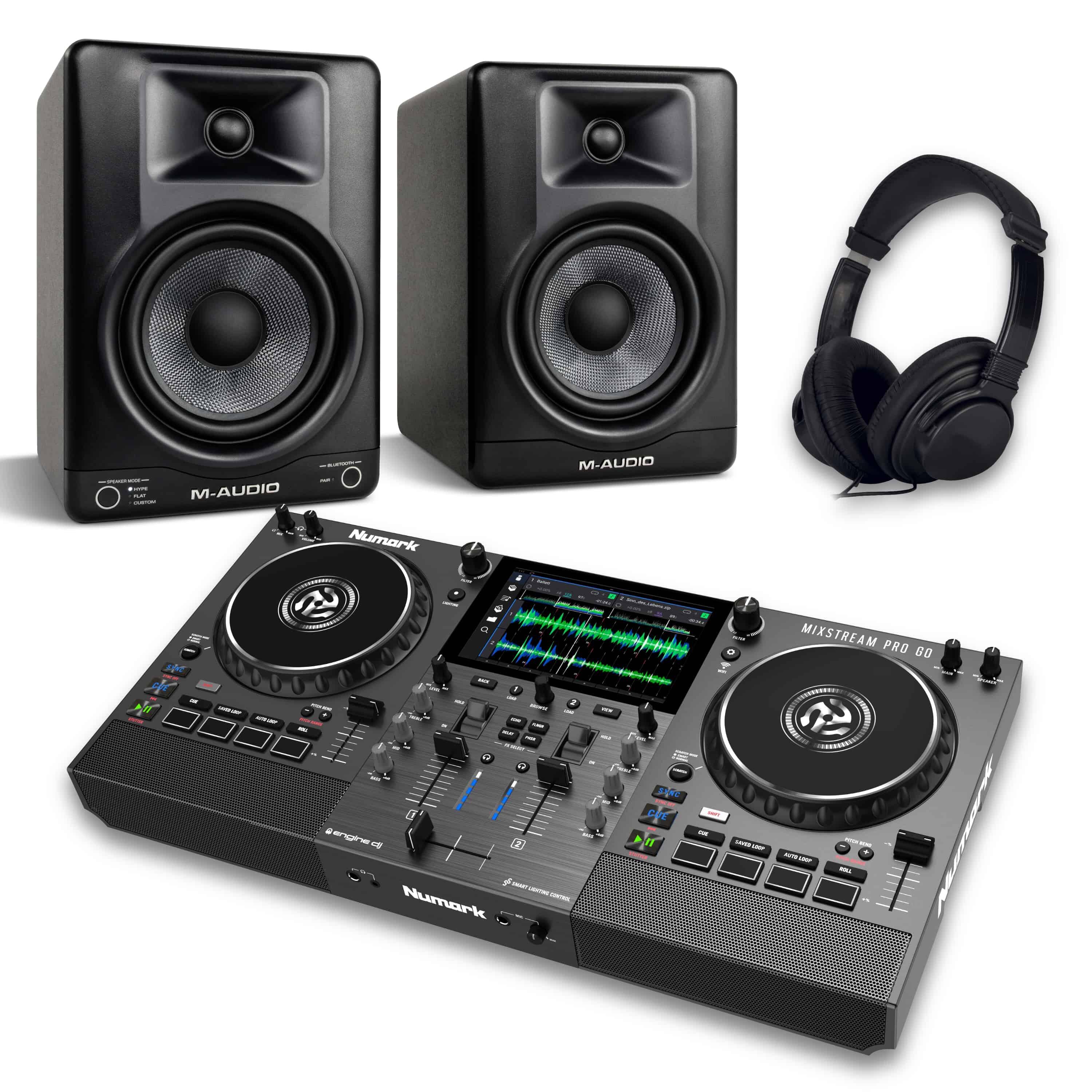 Numark Mixstream Pro Go & BX5 BT Bundle