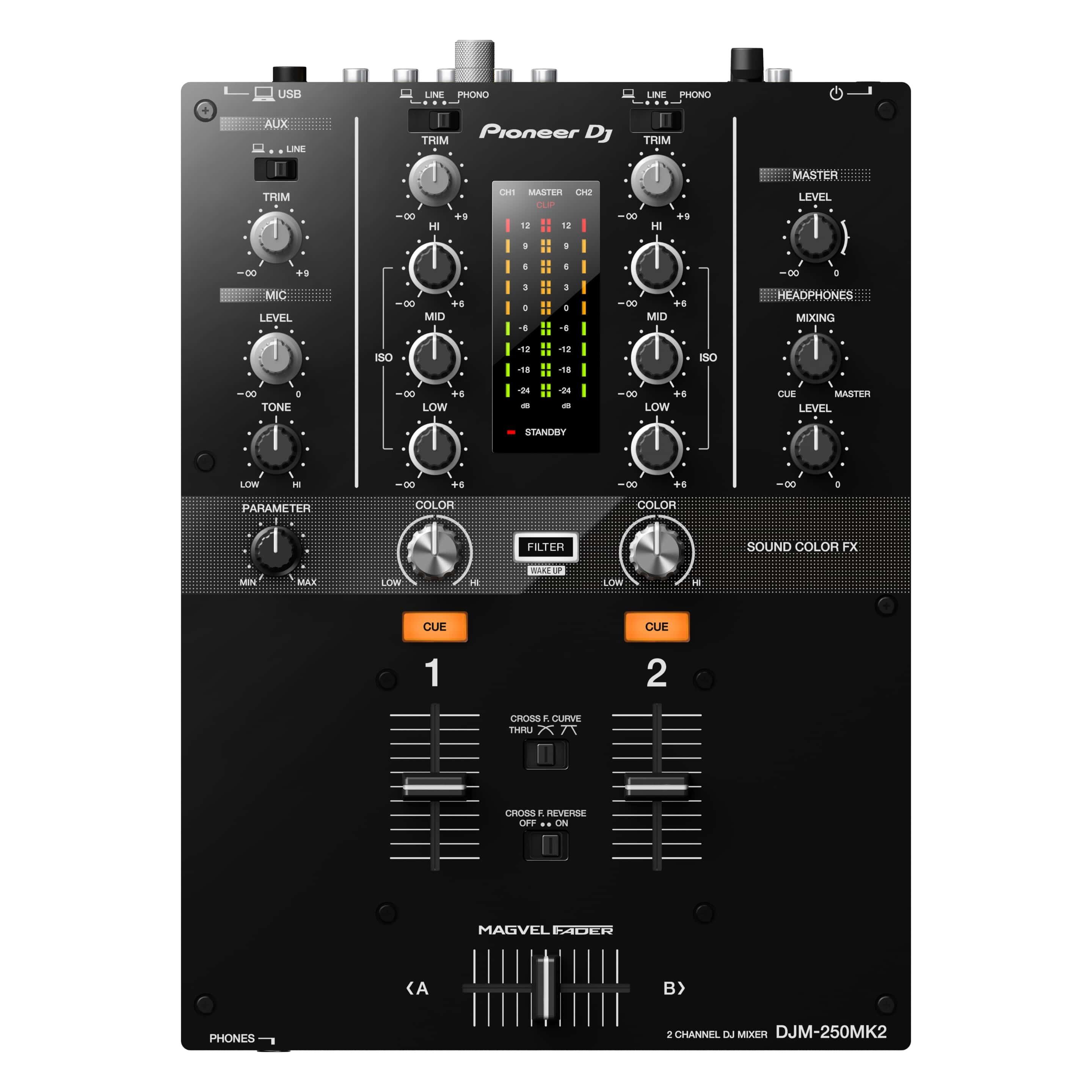 Pioneer DJ DJM-250MK2 DJ mixer top