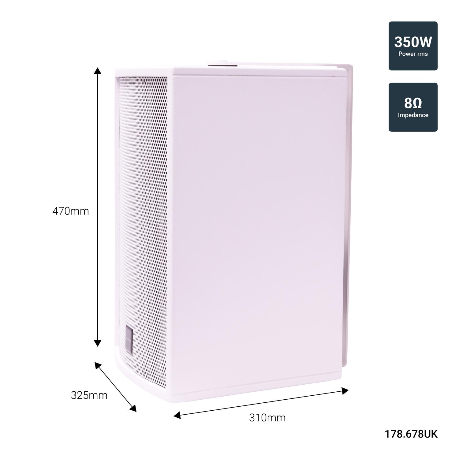 Citronic CS-1035W Passive Speaker White details