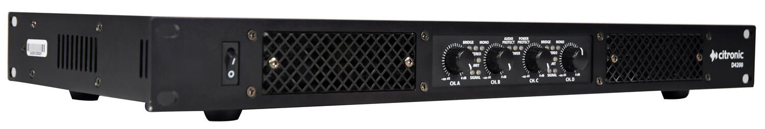 Citronic D4200 Quad Amplifier angle