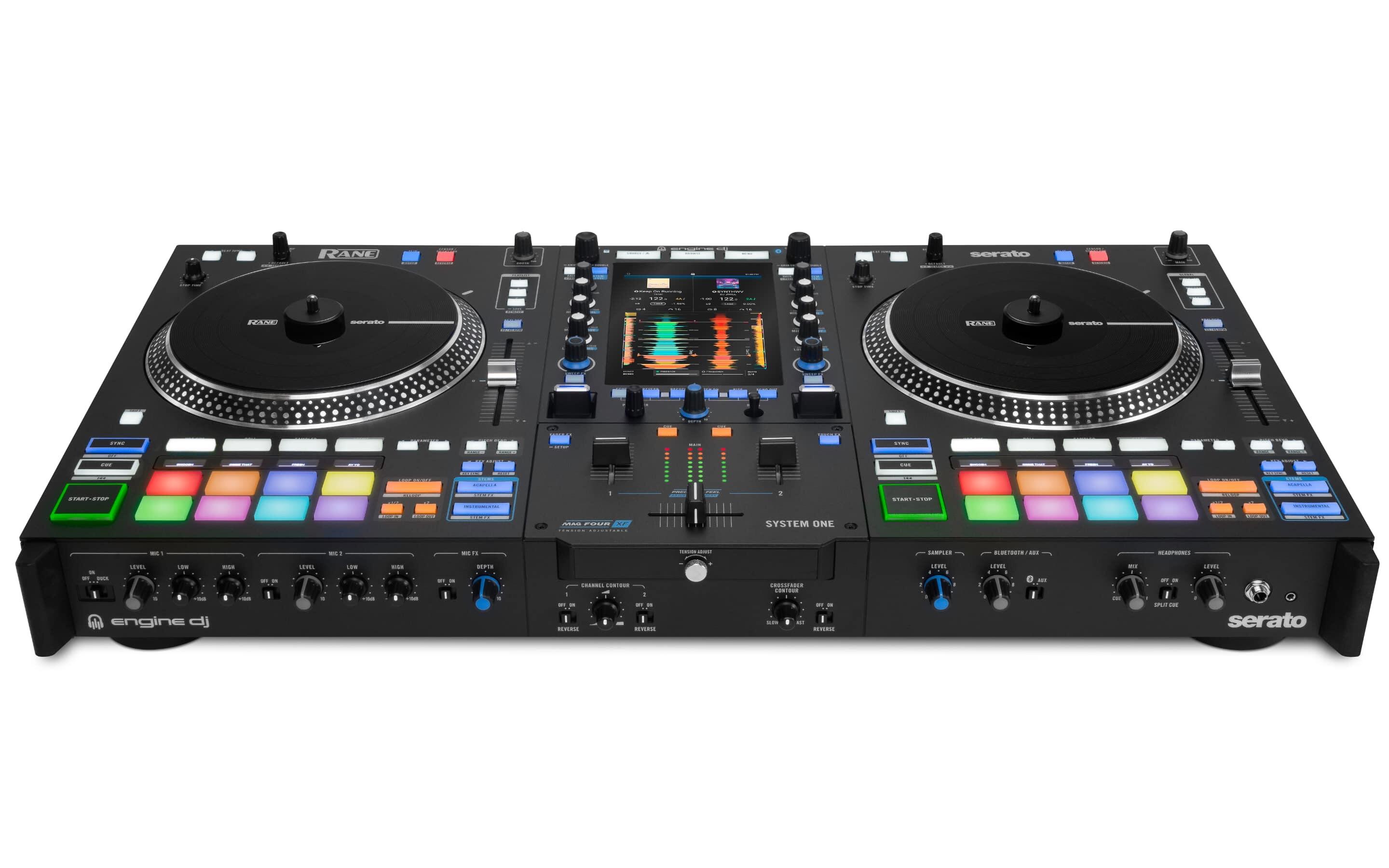 RANE SYSTEM ONE All-In-One Standalone Motorised DJ System front angle