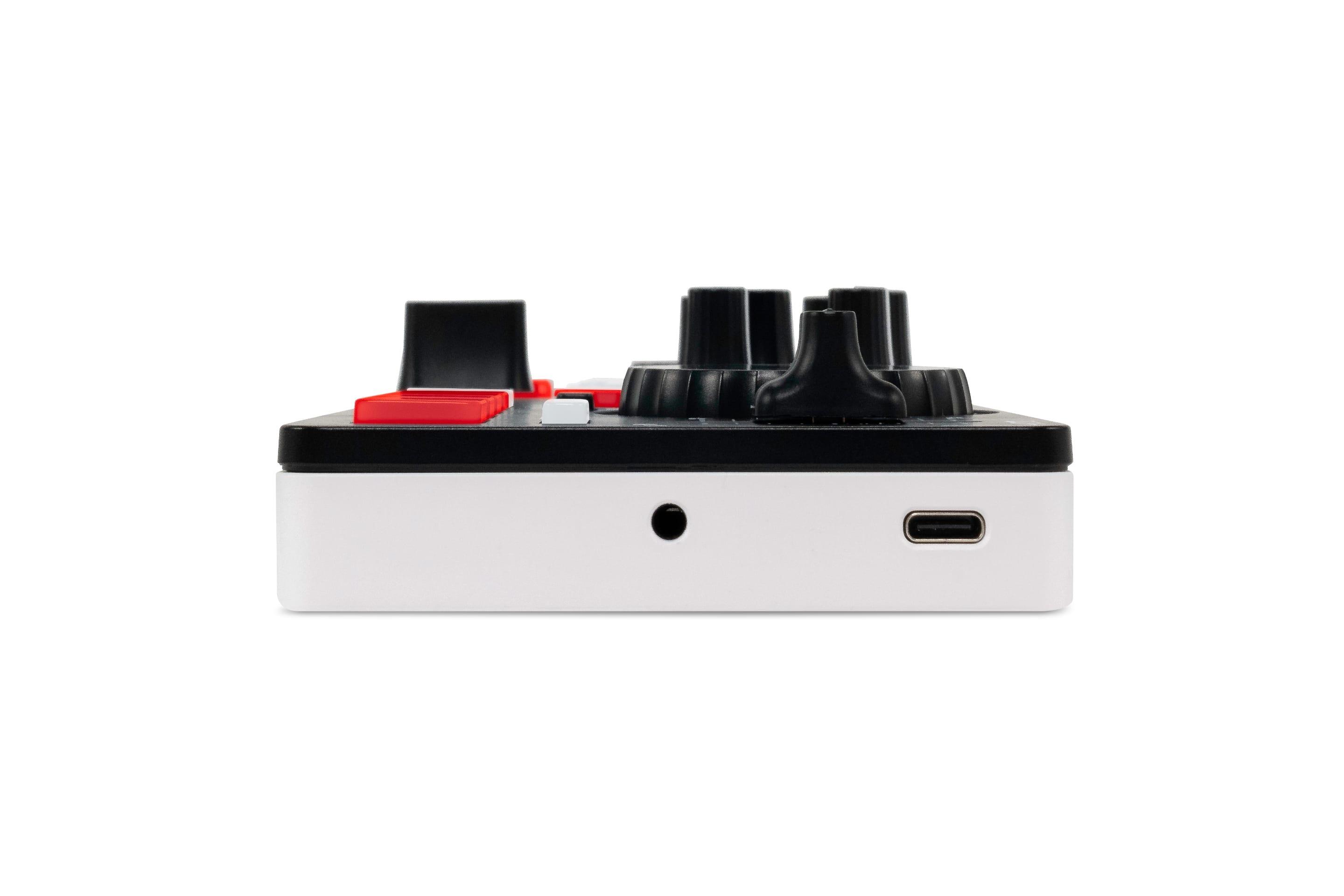 Numark MixTrack Go ultra-portable DJ controller right