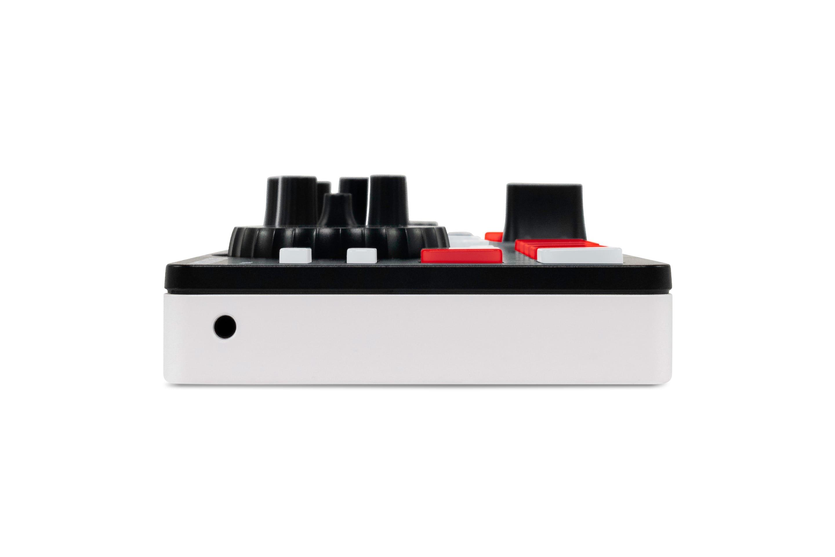 Numark MixTrack Go ultra-portable DJ controller left