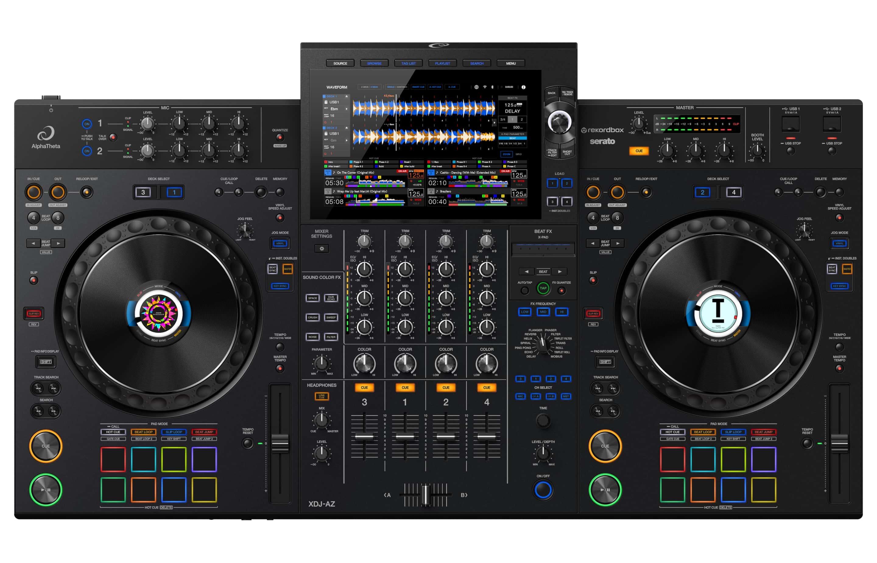AlphaTheta XDJ-AZ 4-channel professional all-in-one DJ system top