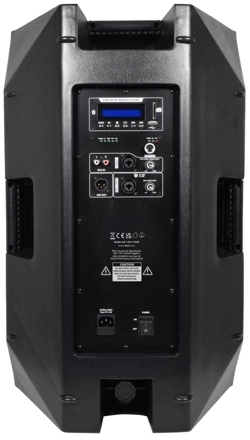 Citronic CASA-15A Active Cab 15" rear