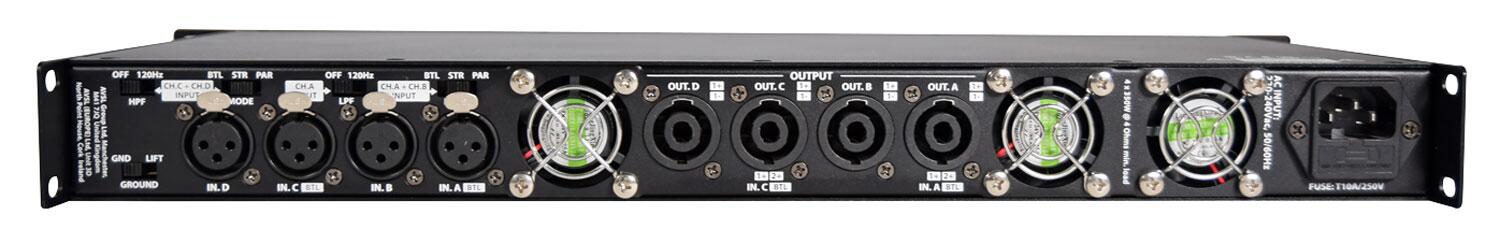 Citronic D4350 Quad Amplifier rear