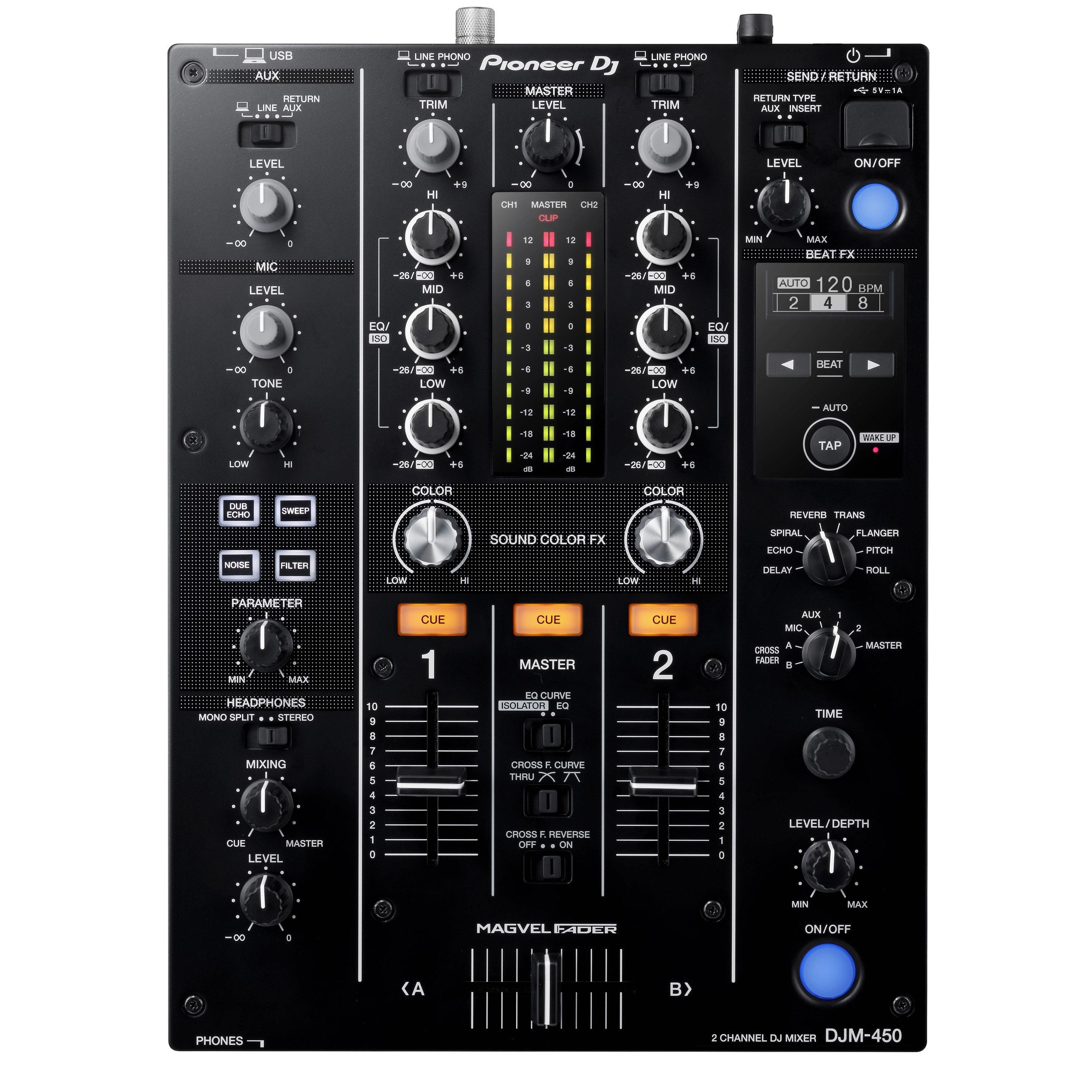 Pioneer DJ DJM-450 DJ mixer top