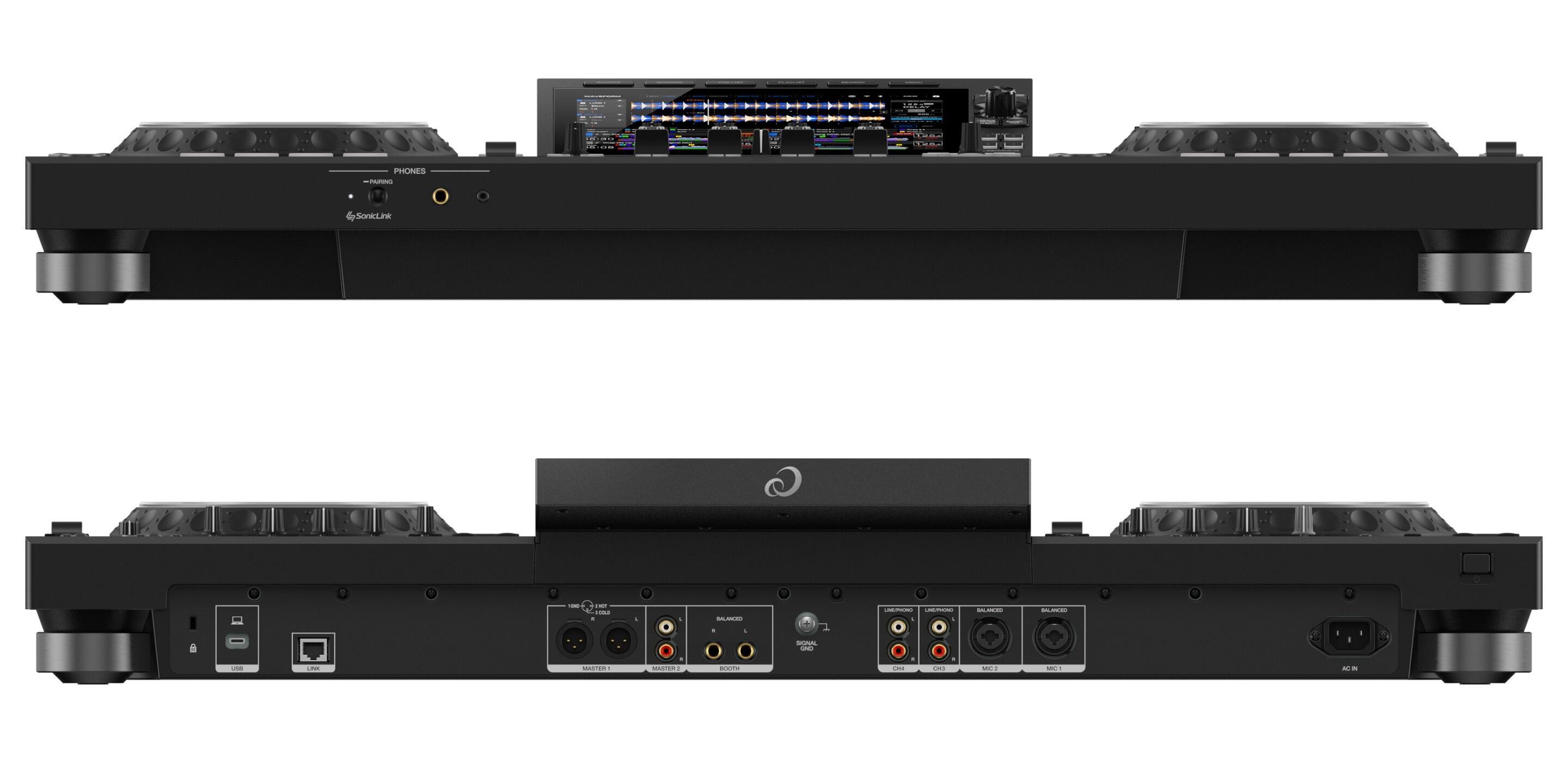 AlphaTheta XDJ-AZ 4-channel professional all-in-one DJ system front and rear